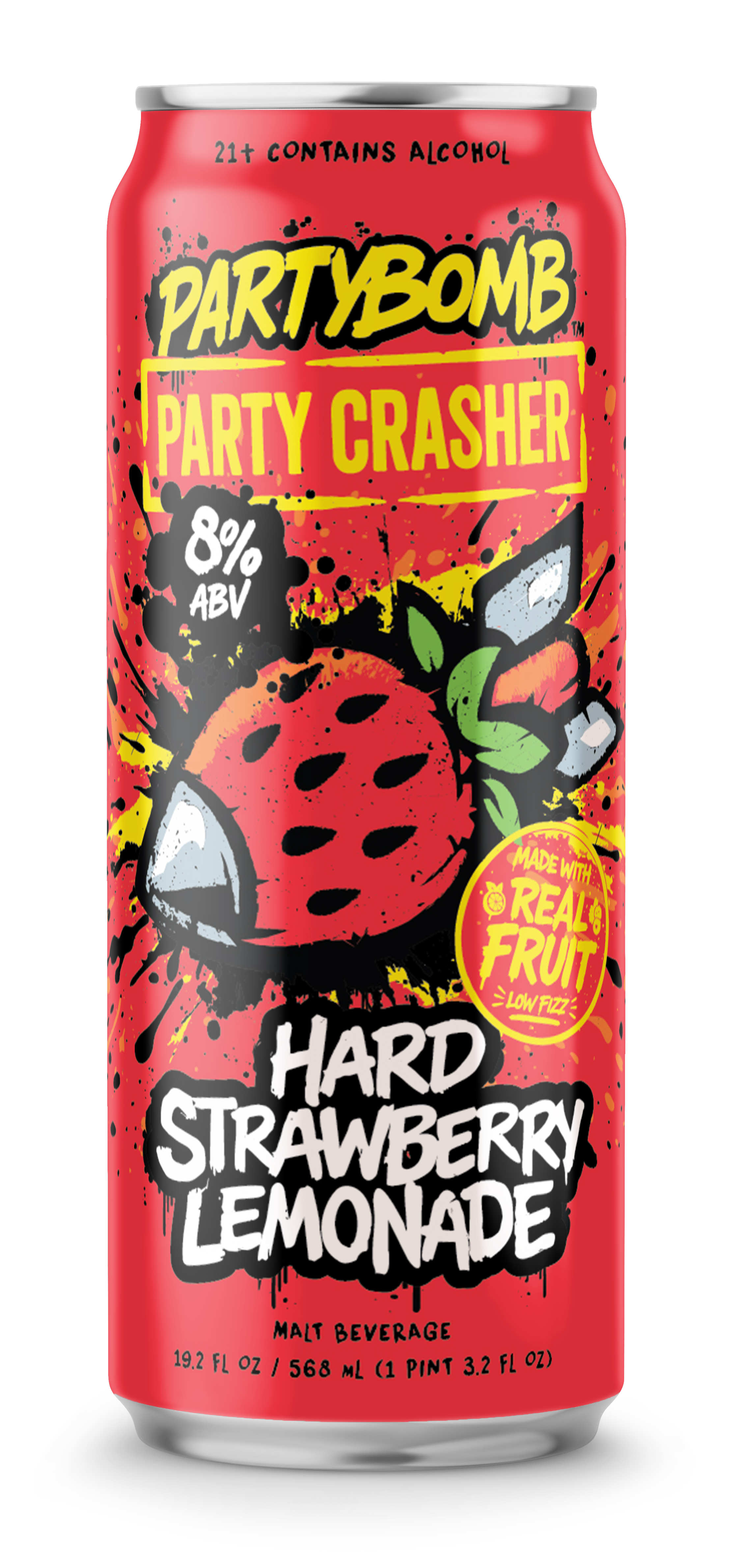 Party Crasher Hard Strawberry Lemonade – PartyBomb